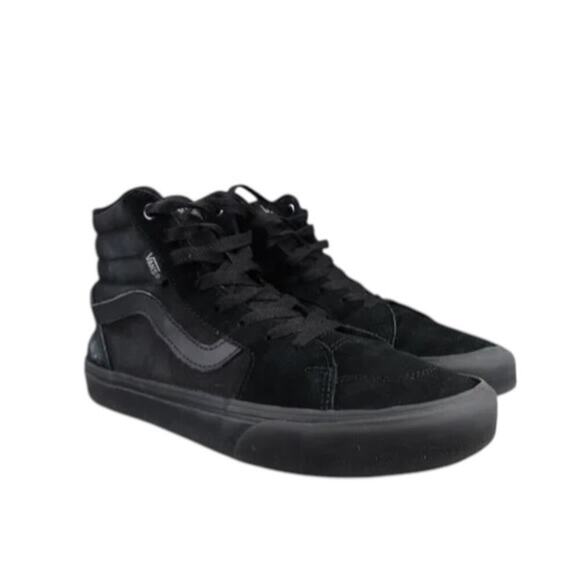 Vans Shoes Mens 7.5 Sneakers Sk8 Hi Skate Athletic Lifestyle Suede Black Casual - Picture 1 of 13